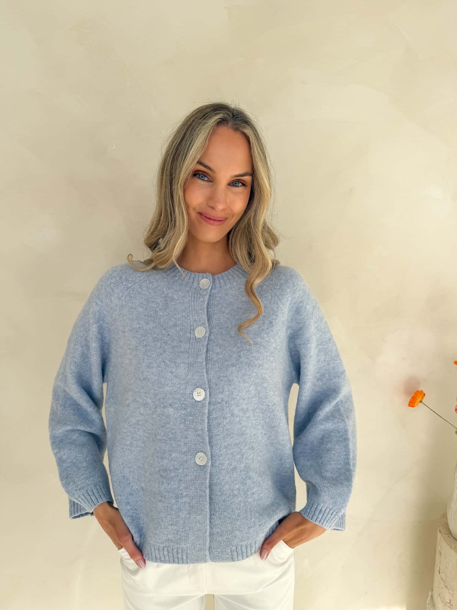 April Knit - Powder Blue - Image 3