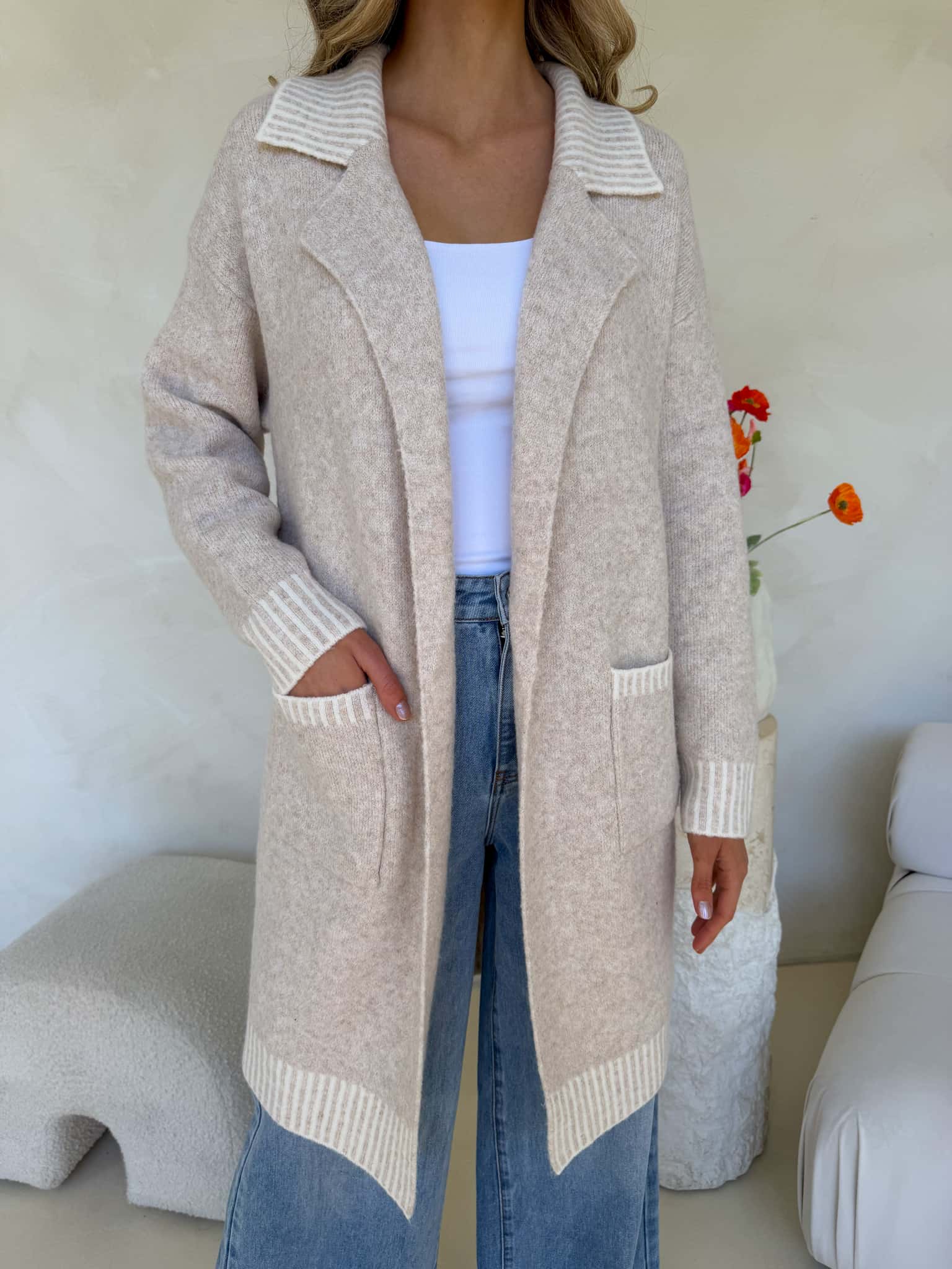 Belle Cardi - Cream Marle - Image 2