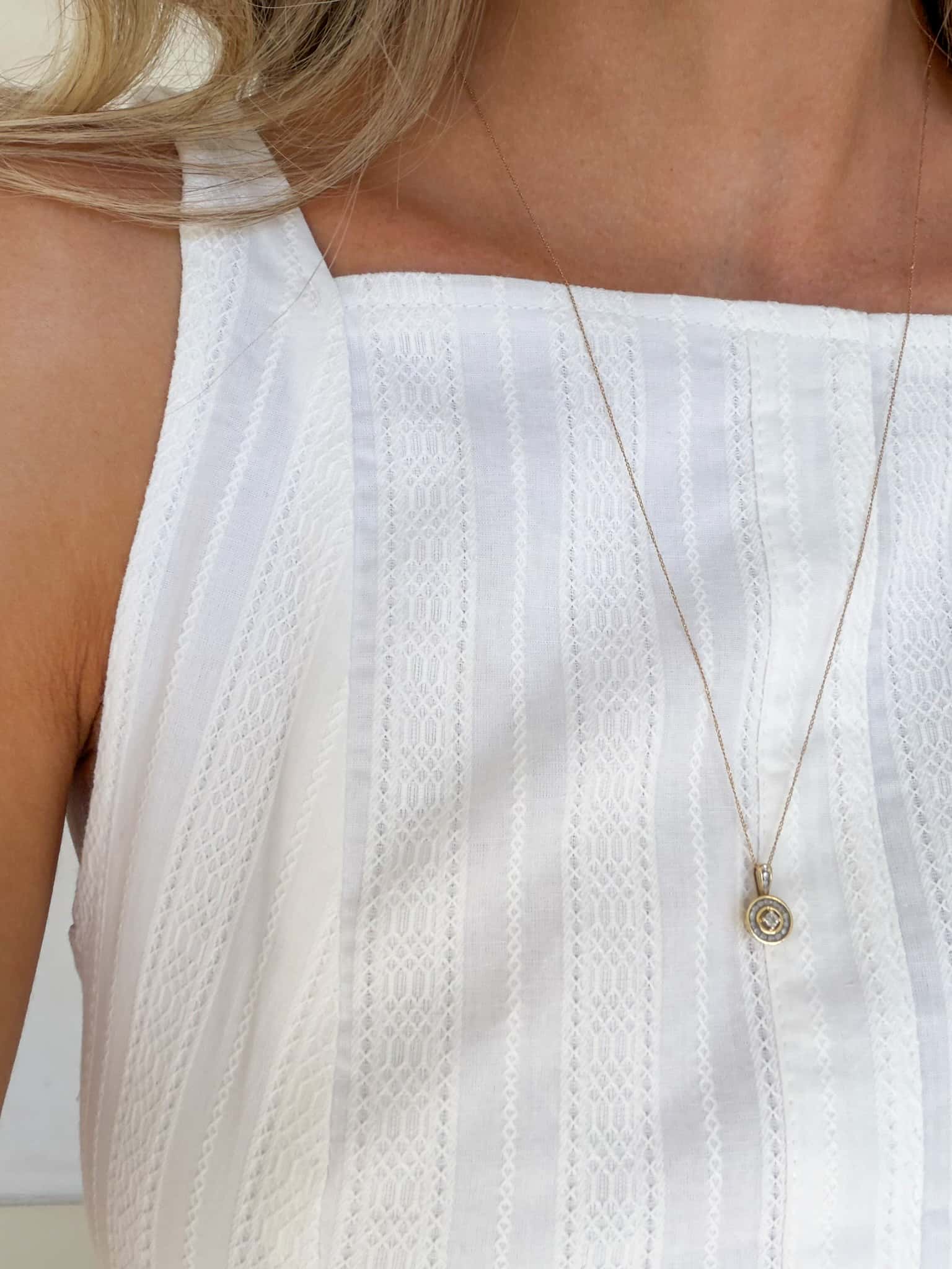 Daisy Dress - White Jacquard - Image 3