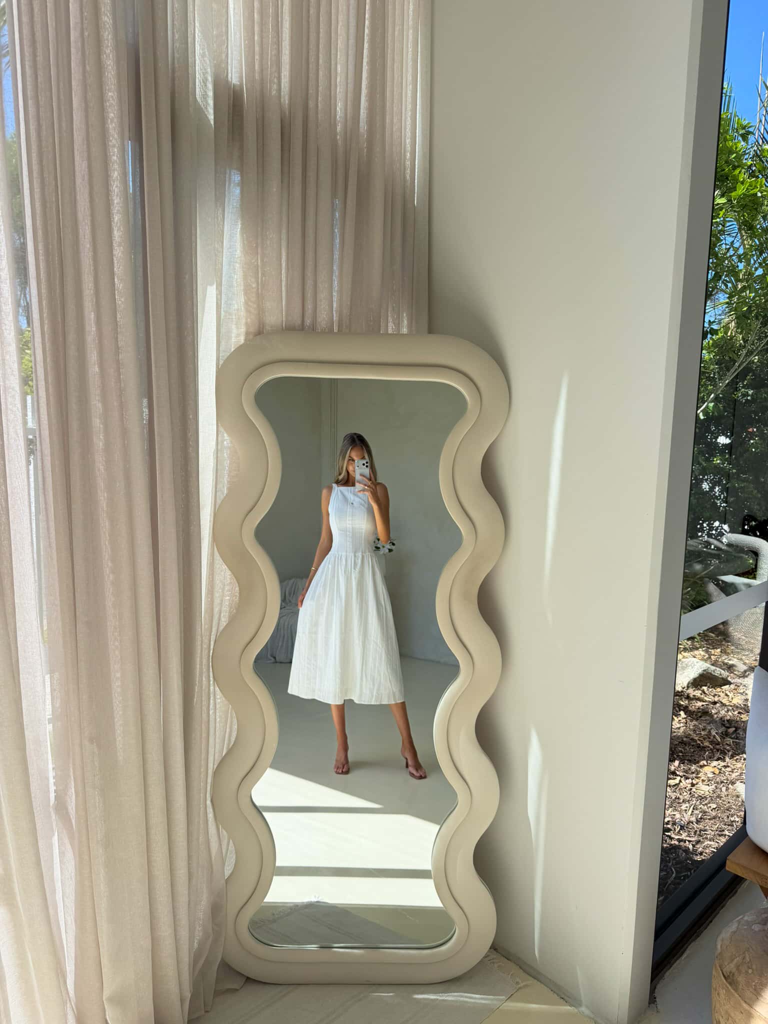 Daisy Dress - White Jacquard - Image 7
