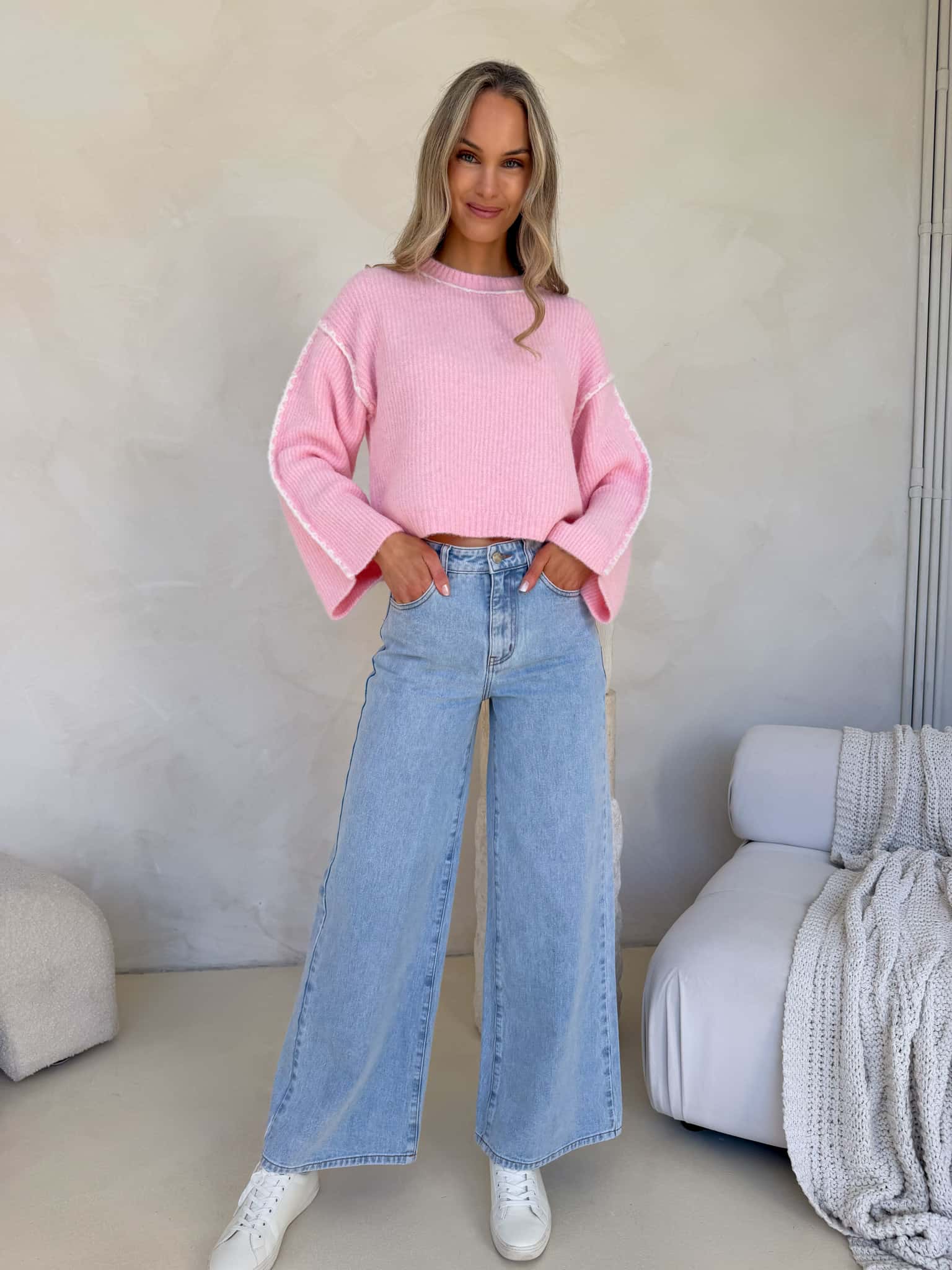 Della Knit - Pink - Image 3