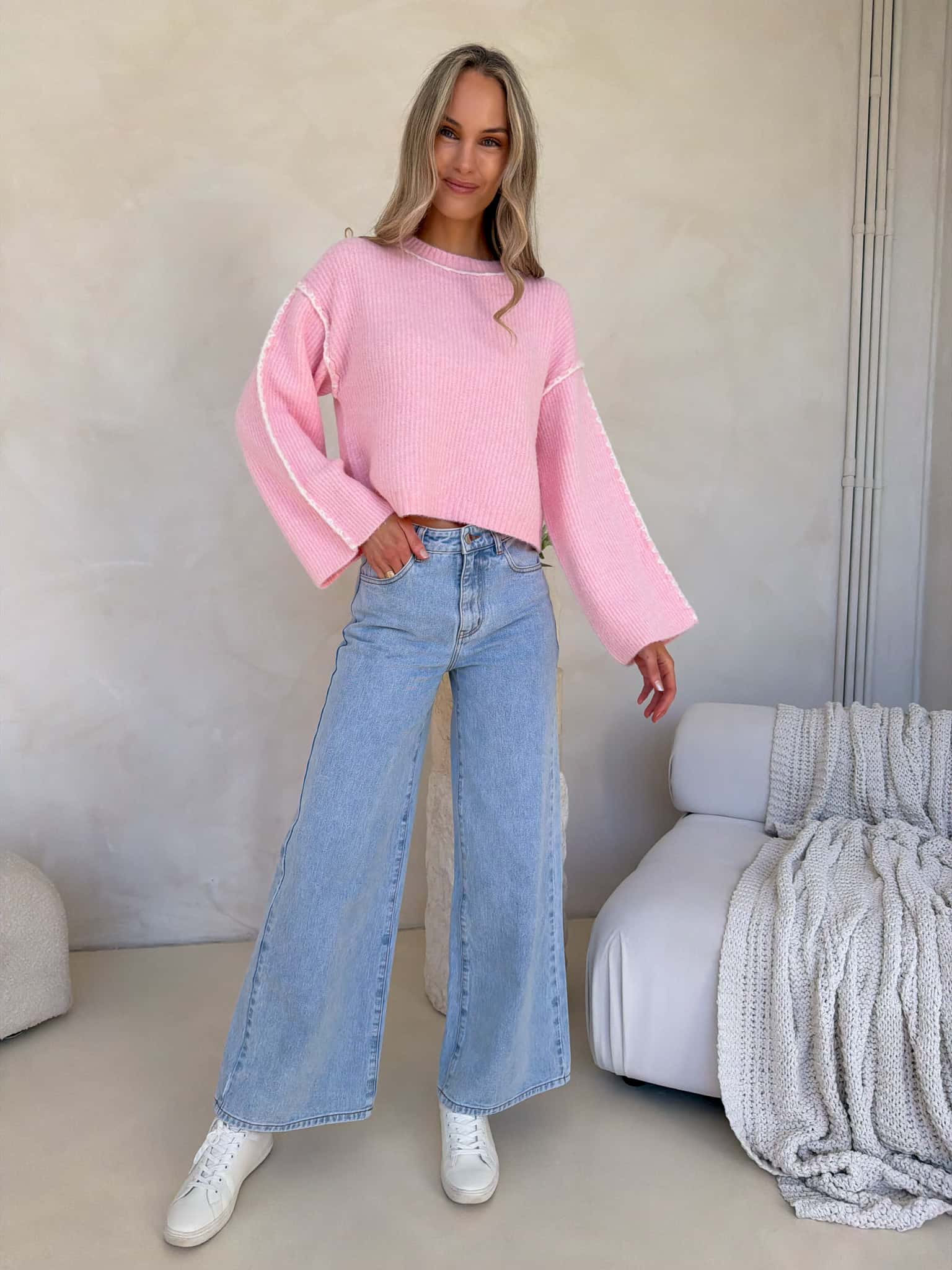Della Knit - Pink - Image 4