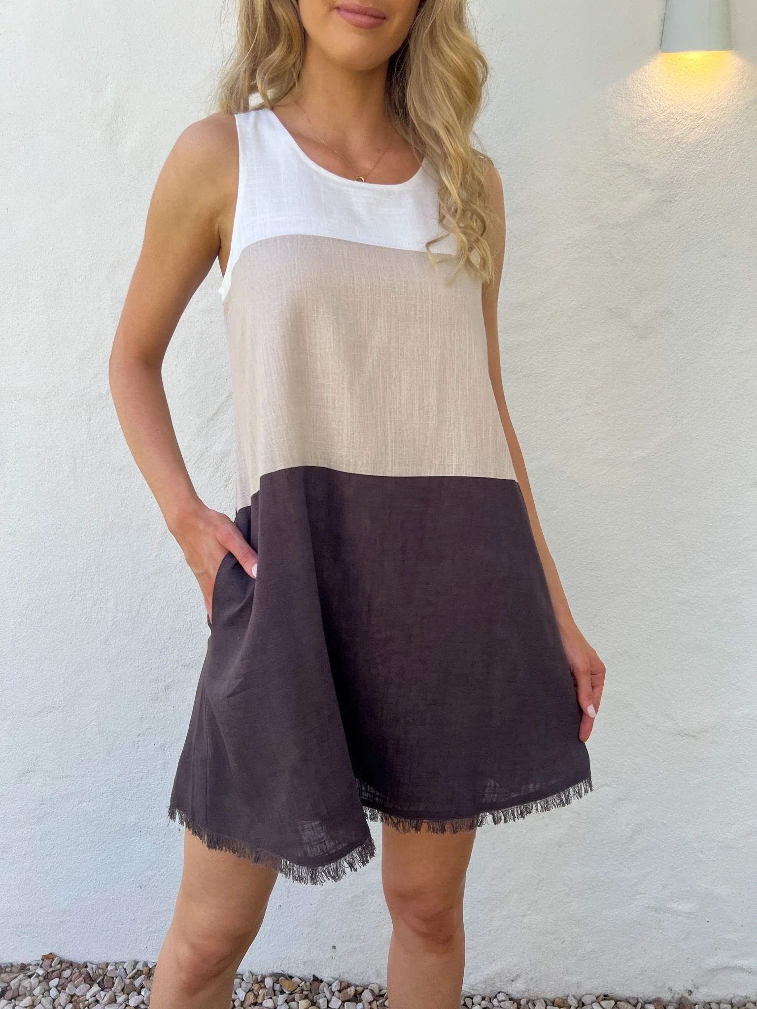 Freya Dress - Multi Mocha