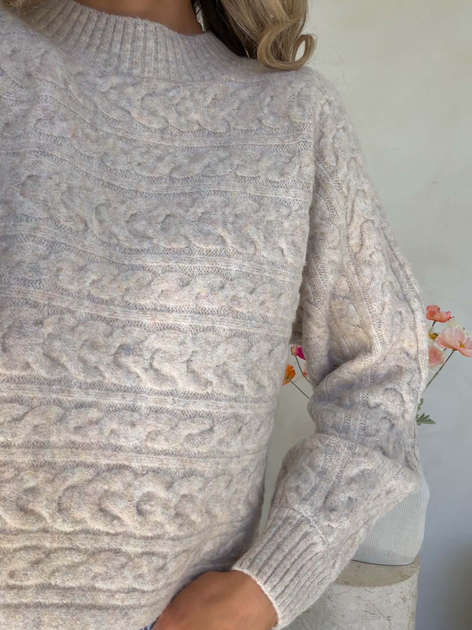 Heidi Knit - Natural with Multi Fleck - Image 2