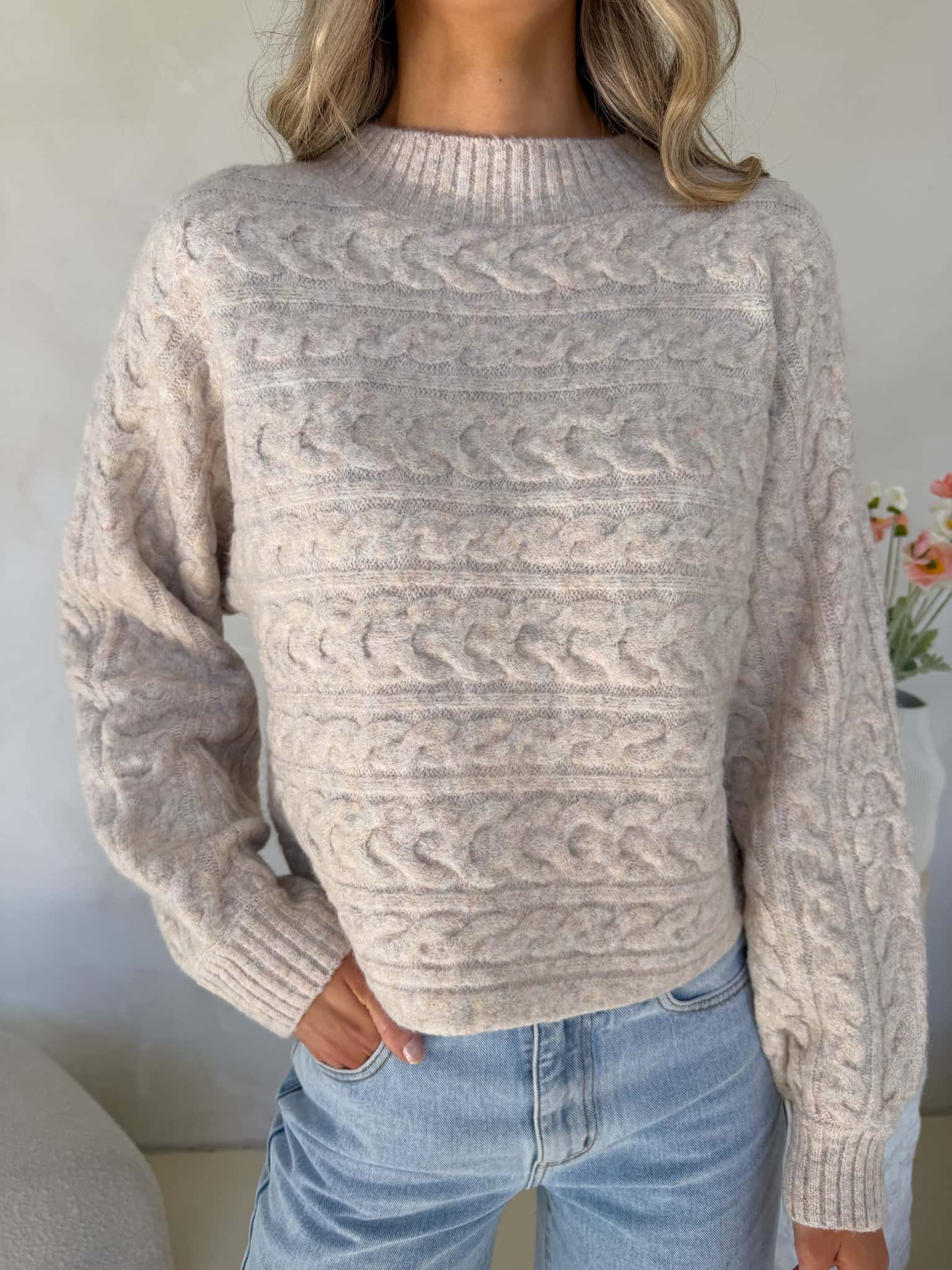 Heidi Knit - Natural with Multi Fleck - Image 3