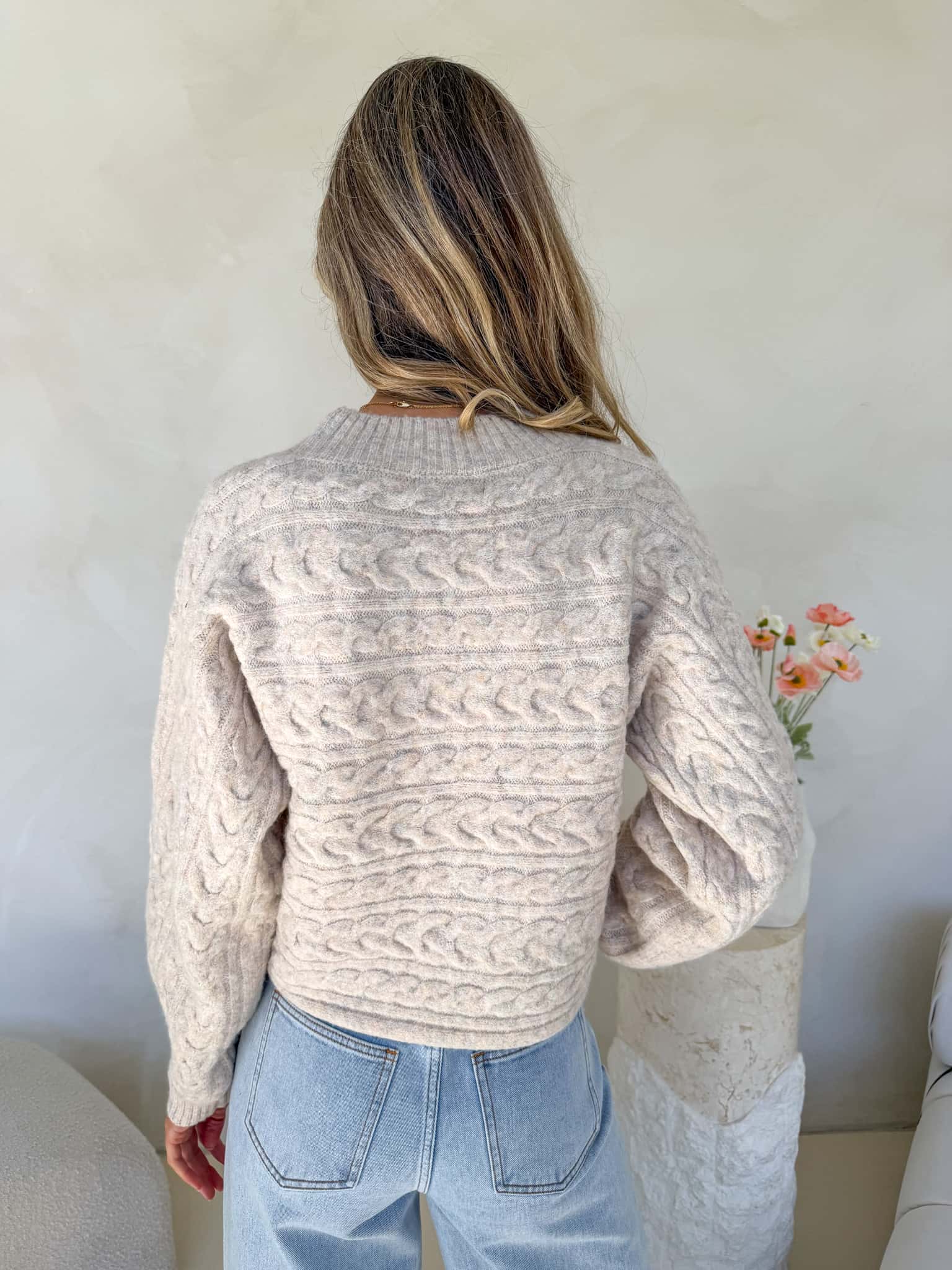 Heidi Knit - Natural with Multi Fleck - Image 8