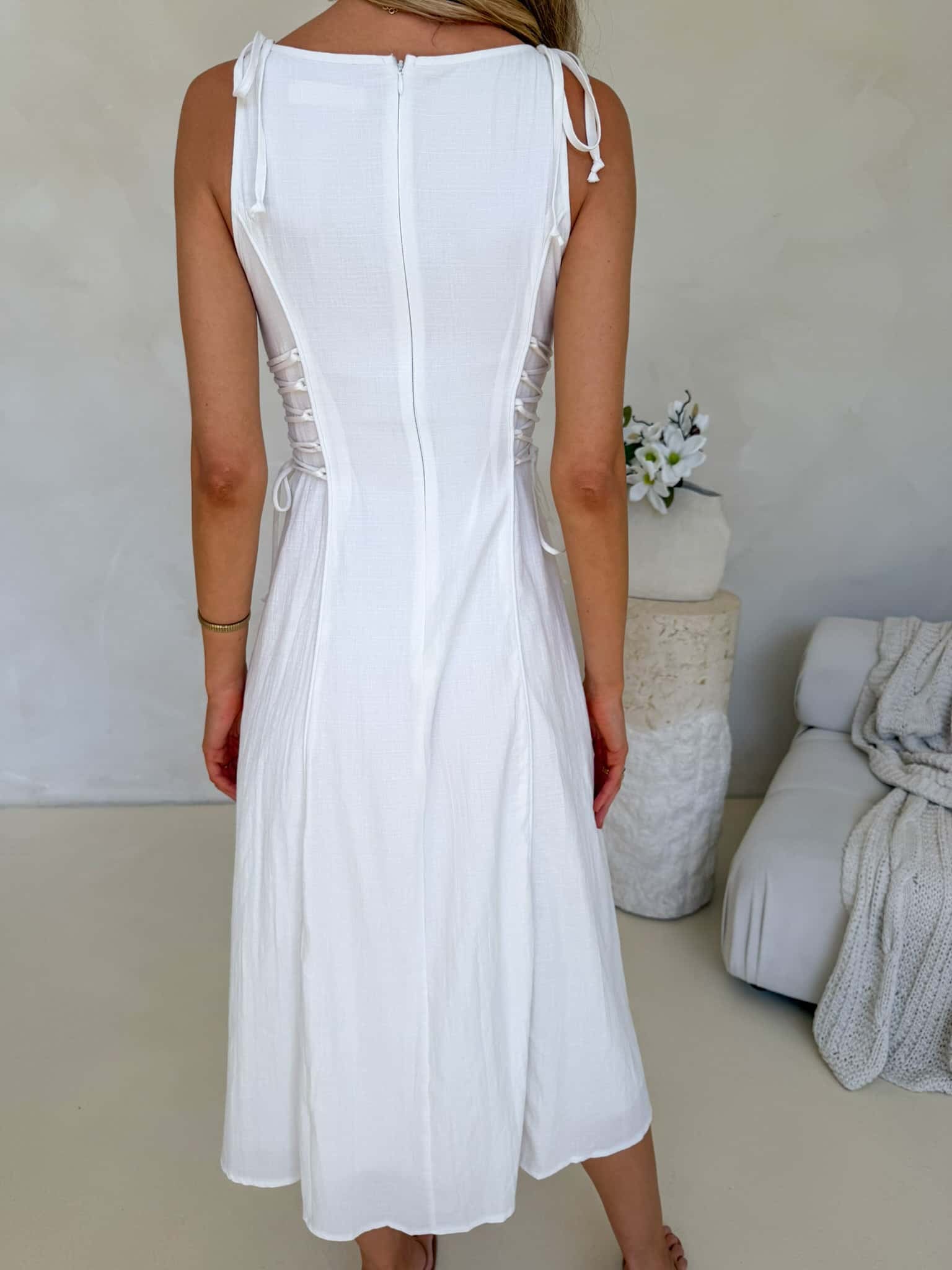 Ivy Dress - White - Image 6