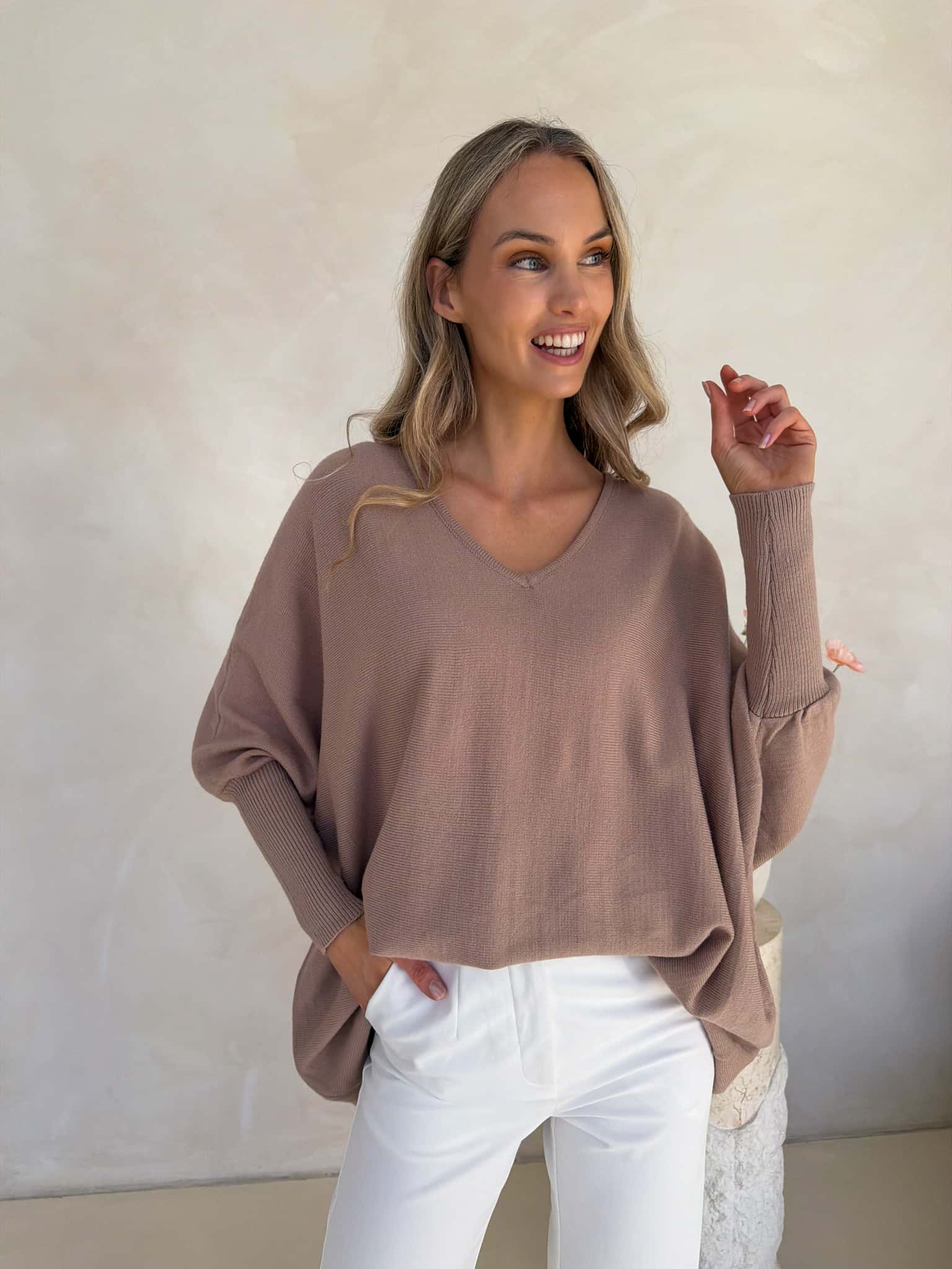 Kennedy Knit - Taupe - Image 10