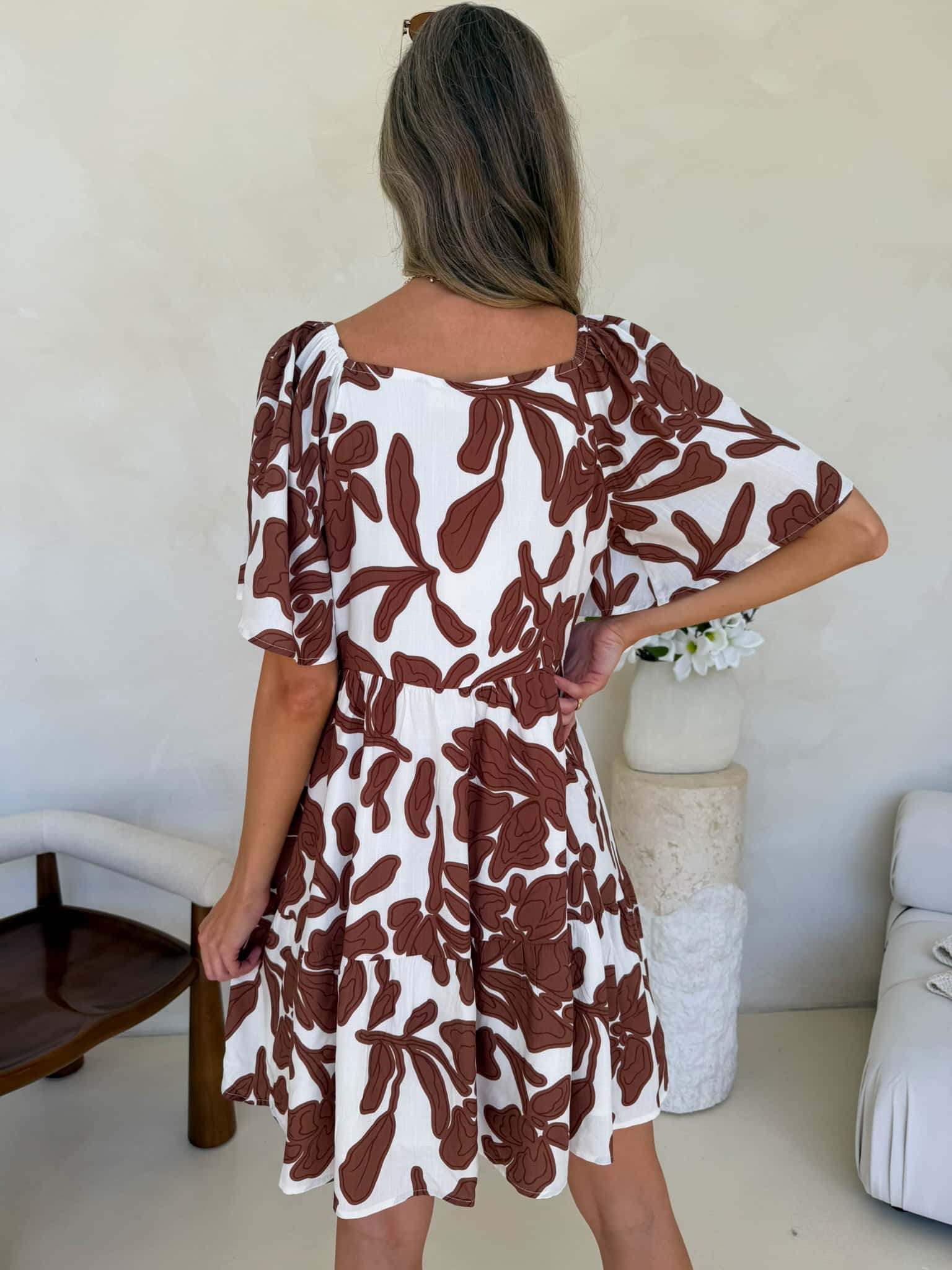 Lottie Baby Doll Dress - Clove Print - Image 9