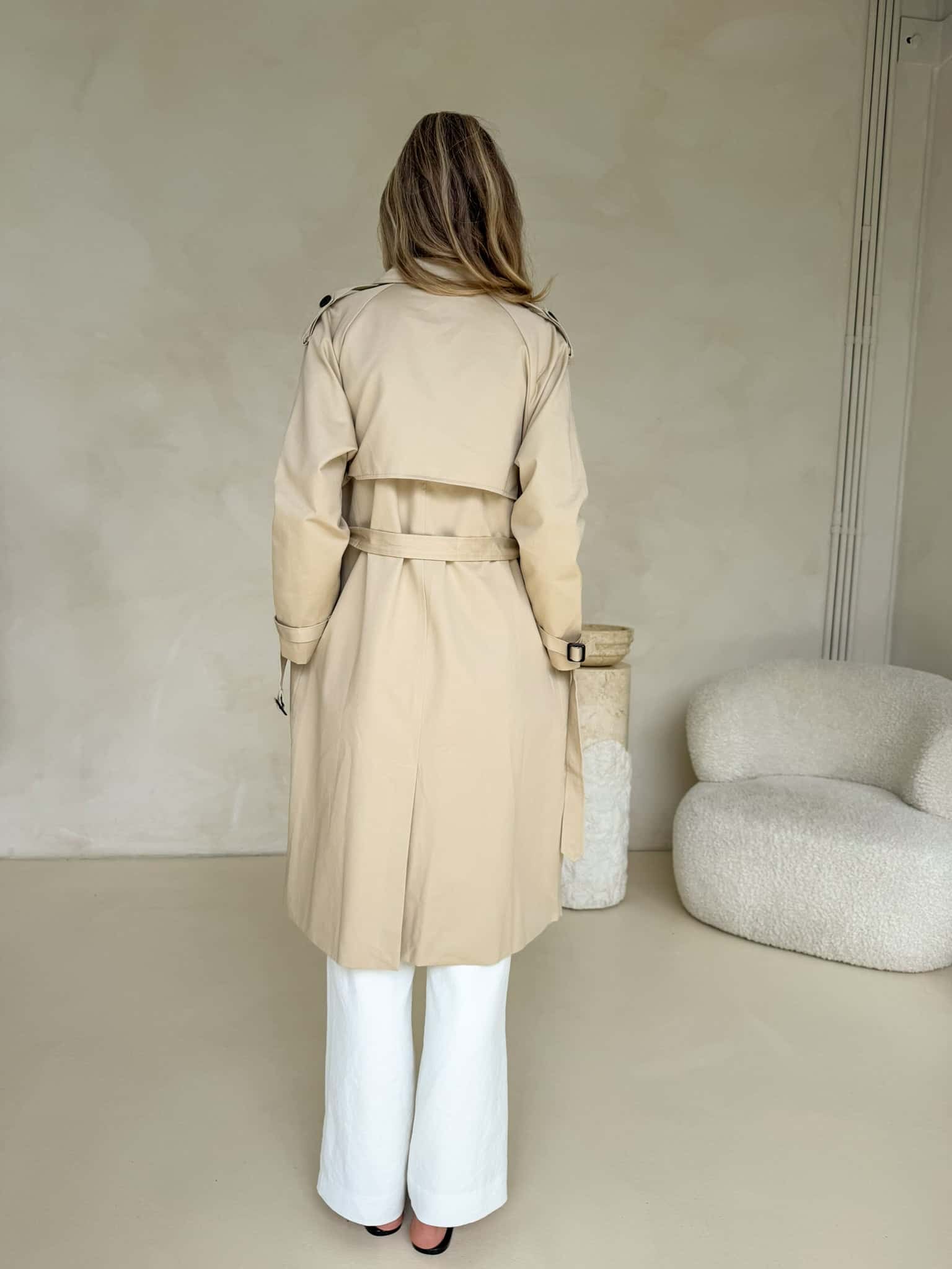 Maeve Trench Coat - Beige - Image 3