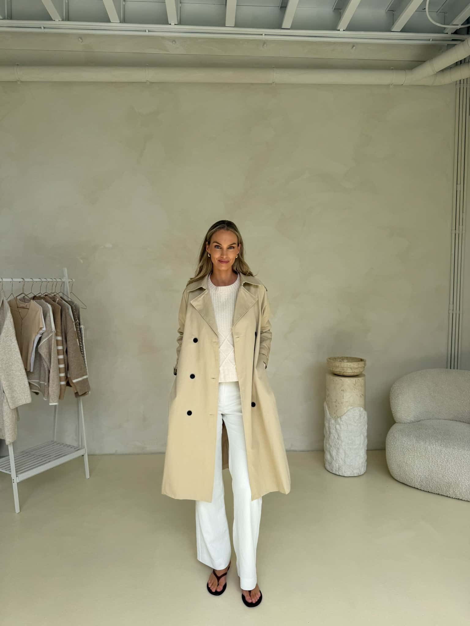 Maeve Trench Coat - Beige - Image 5