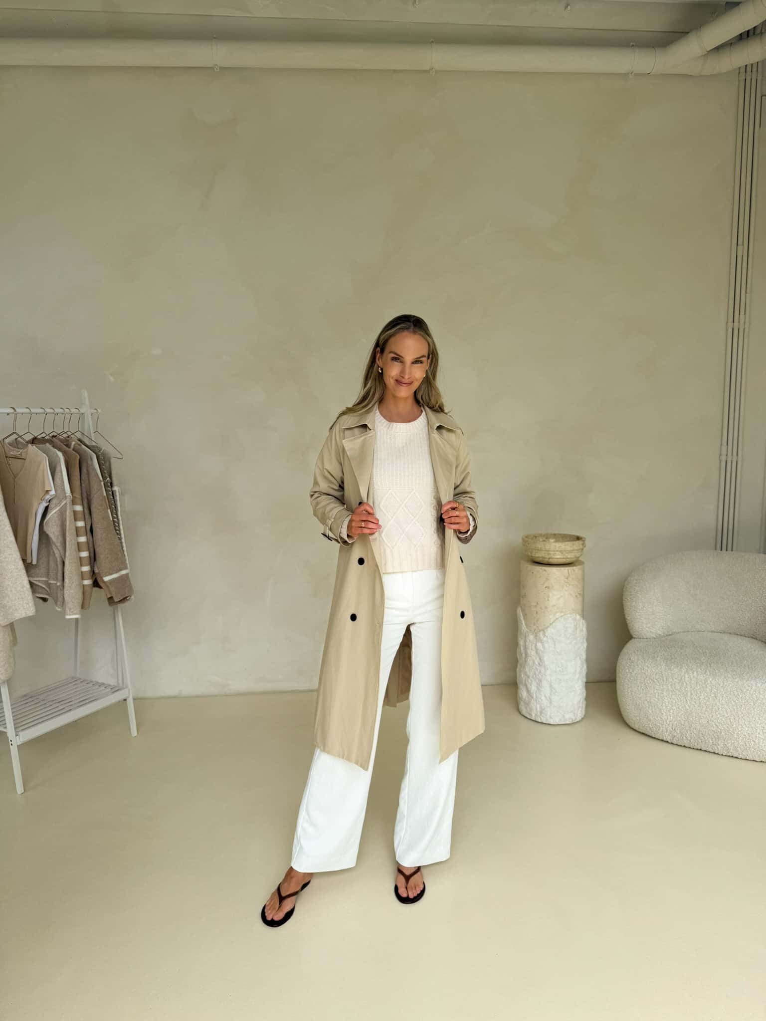 Maeve Trench Coat - Beige - Image 6