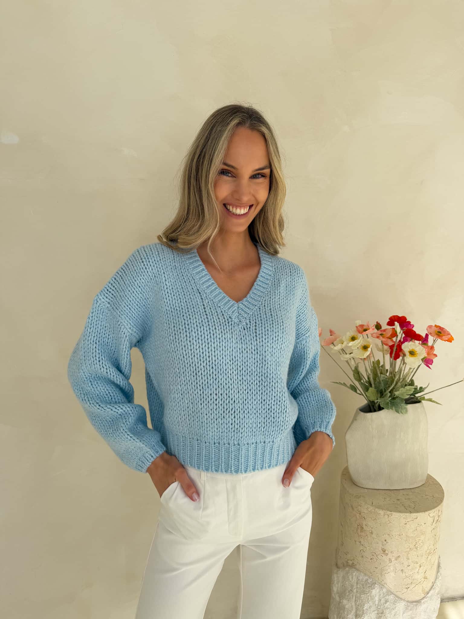 Molly Knit - Ice Blue - Image 7