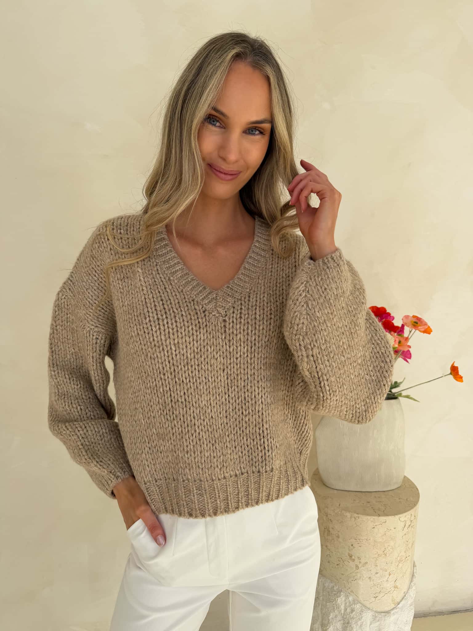 Molly Knit - Taupe - Image 5