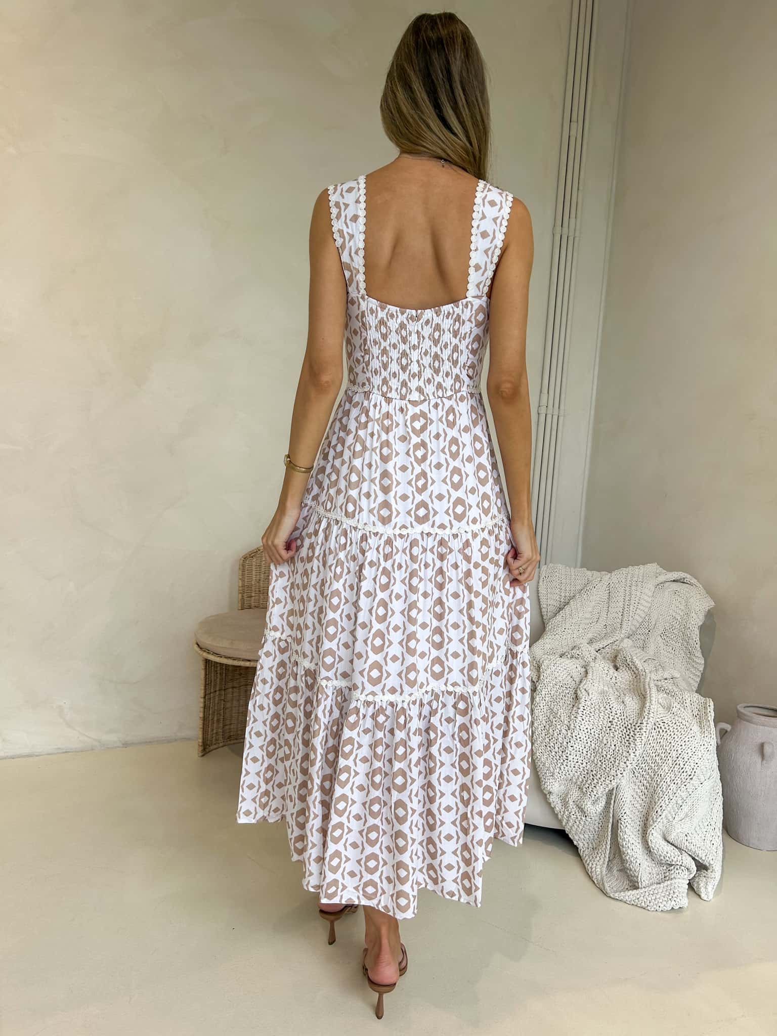 Nelli Maxi Dress - Bare Print - Image 6