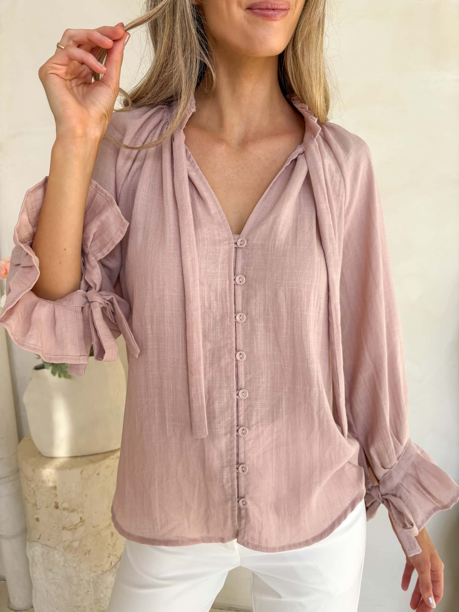 Palos Blouse - Dusty Pink - Image 3