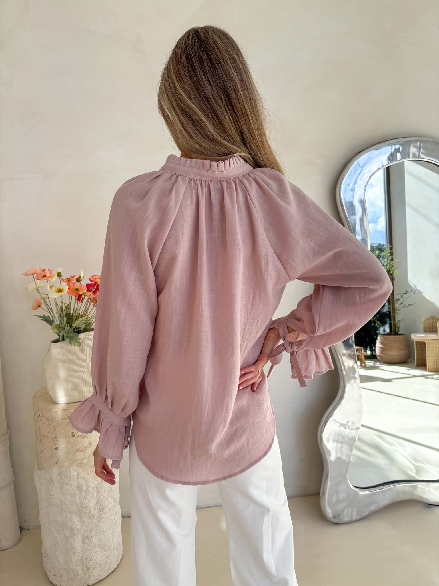 Palos Blouse - Dusty Pink - Image 4