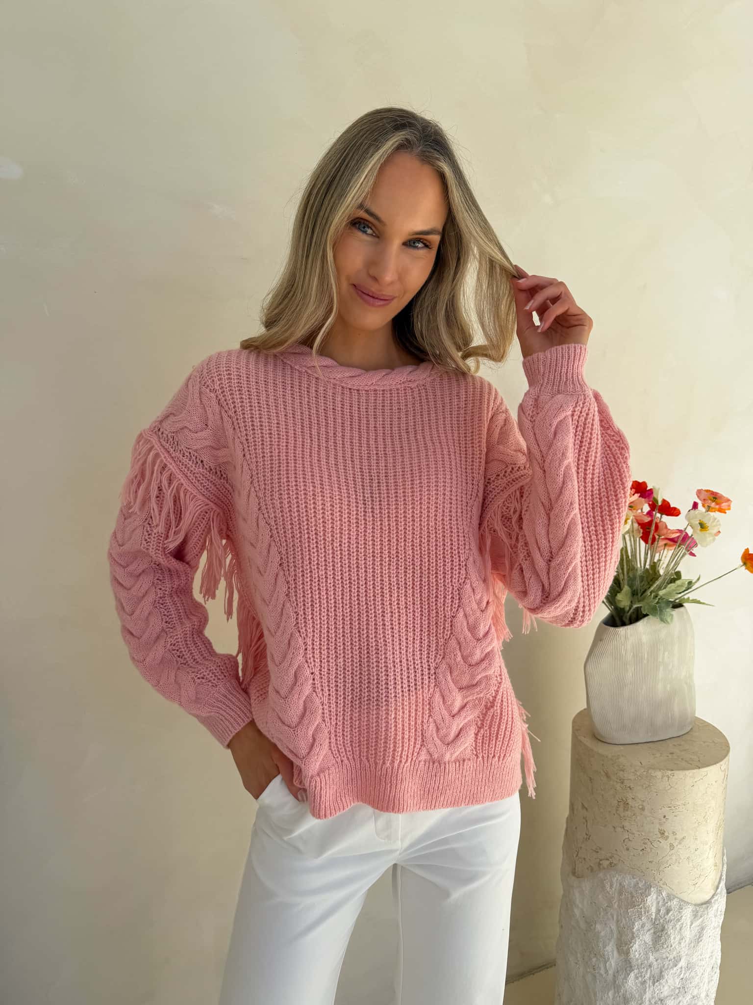 Saskia Knit - Pink - Image 2