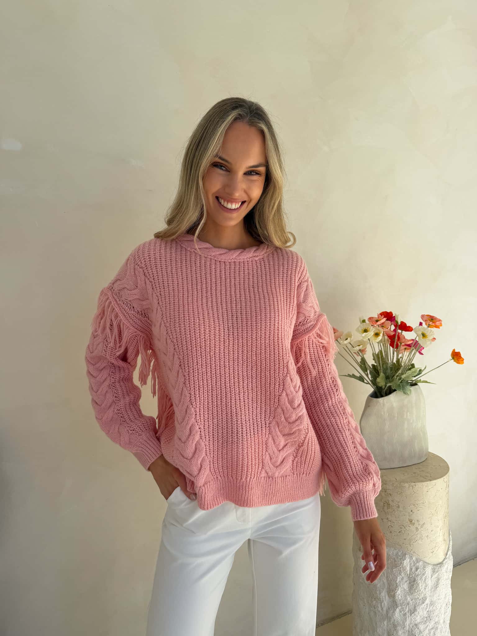 Saskia Knit - Pink - Image 6