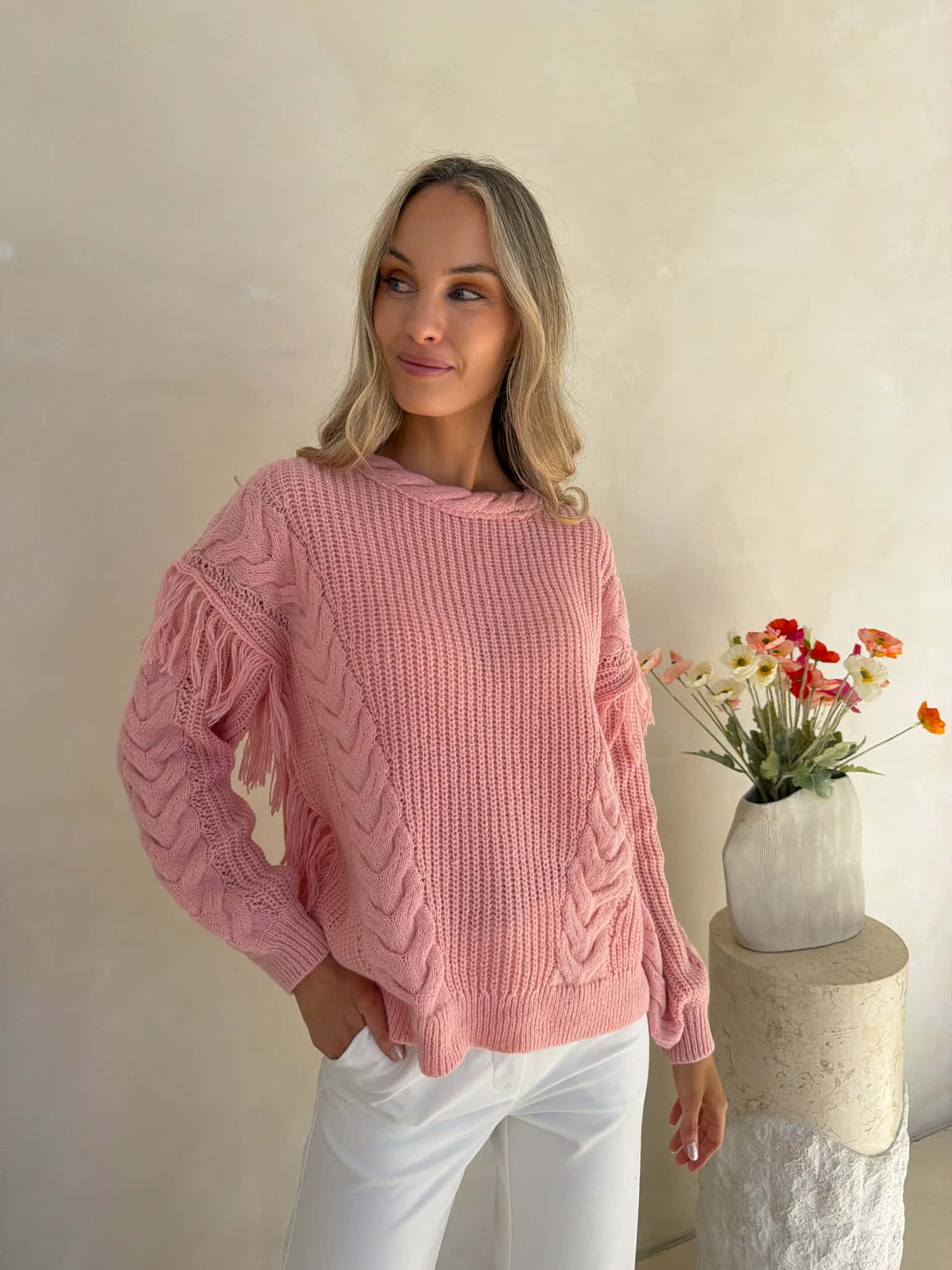 Saskia Knit - Pink - Image 7