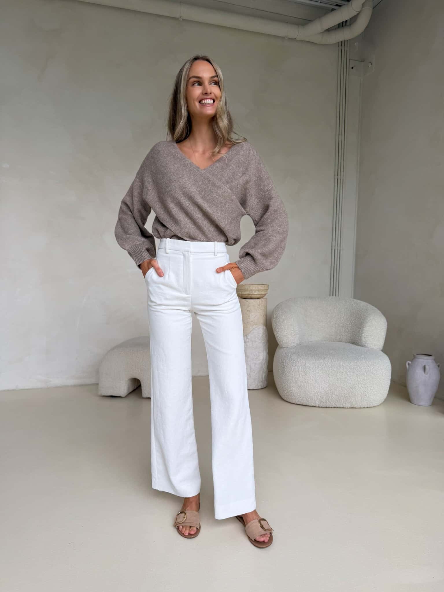 Talia Knit - Taupe Marle - Image 6