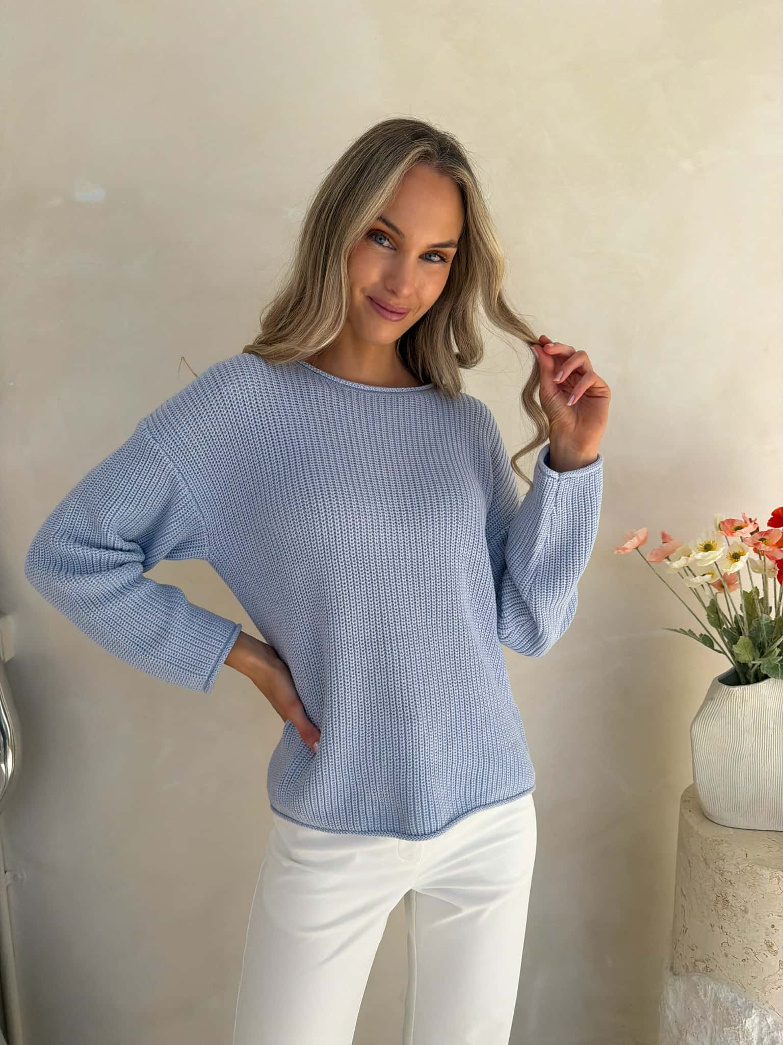 Tilly Knit - Powder Blue - Image 8