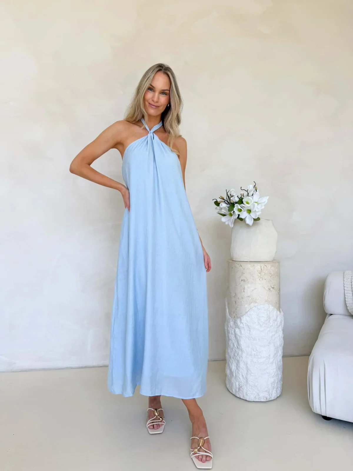 Willow Dress - Light Blue - Image 4